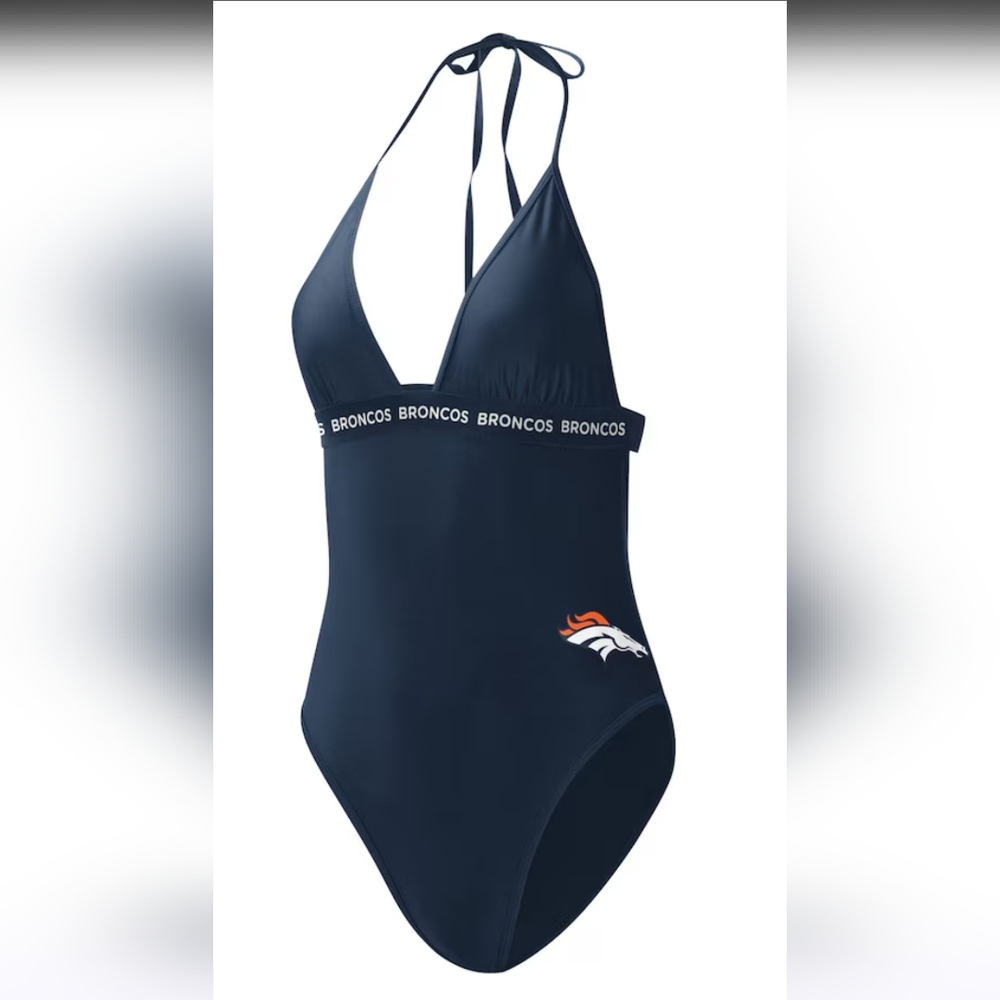 Denver Broncos G-III 4Her By Carl Banks Womens One-Piece Swimsuit. NWT. - Picture 2 of 8